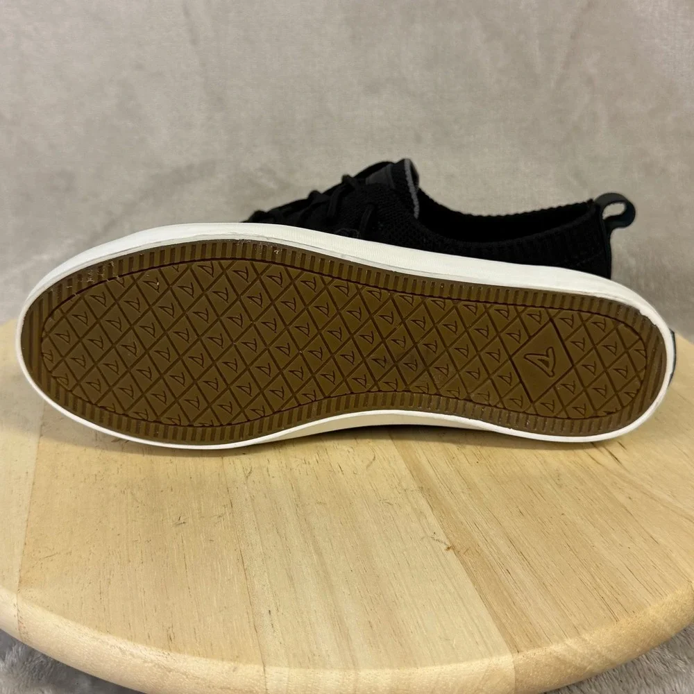 Sperry Crest Vibe Knit Black Sneakers Womens 8.5 Low Top Casual Shoes 109155